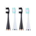 Ersatz-Bürstenköpfe für Ultraschall Zahnbürsten-Set – 4 Aufsätze