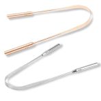 Zungenreiniger aus Kupfer oder Edelstahl - gegen Mundgeruch, zur Verbesserung der Mundhygiene