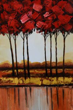 By the Lake 1 - Landschaften Handgemaltes Ölgemälde ohne Rahmen