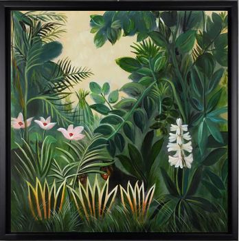 Flora and Fauna - Landschaften Handgemaltes Ölgemälde mit schwarzem Rahmen