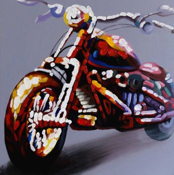 Bike - Allgemein Handgemaltes Ölgemälde ohne Rahmen