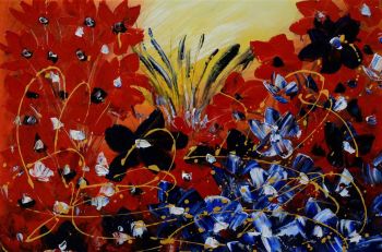 Nature’s Splash - Natur-Schönheiten Handgemaltes Ölgemälde ohne Rahmen