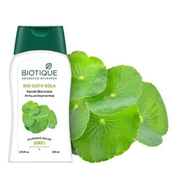 Biotique Bio Gotu Kola Körperlotion - für rissige Haut, bei Dehungsstreifen 200 ml
