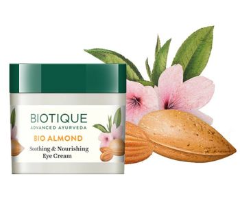 Biotique Bio Mandel Augencreme - beruhigend und pflegend 15 g