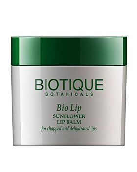Biotique Bio Sonnenblumen Lippenbalsam - pflegt spröde und trockene Lippen 12 g