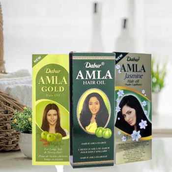 Dabur Amla Haaröl Set - bewährte nährende Öle für eine optimale Haarpflege
