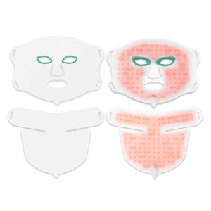 Photonentherapie 3-in-1 Silikon Maske - für Gesicht, Hals und Dekolleté