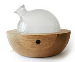 Aromavernebler aus Holz und Glas für Aromatherapie